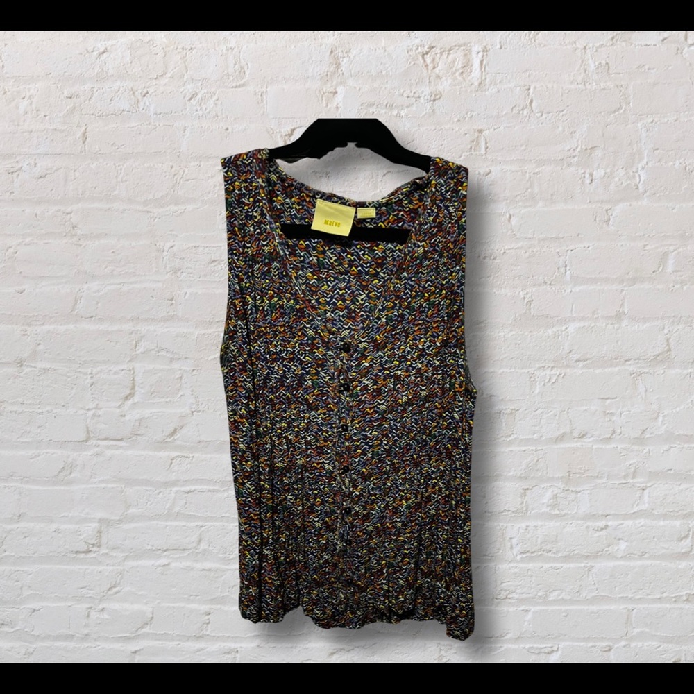 Mauve from Anthropologie SzL colorful pleated top